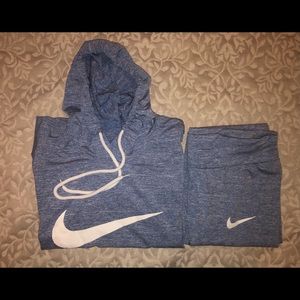 Nike legging and hooded top suit/set